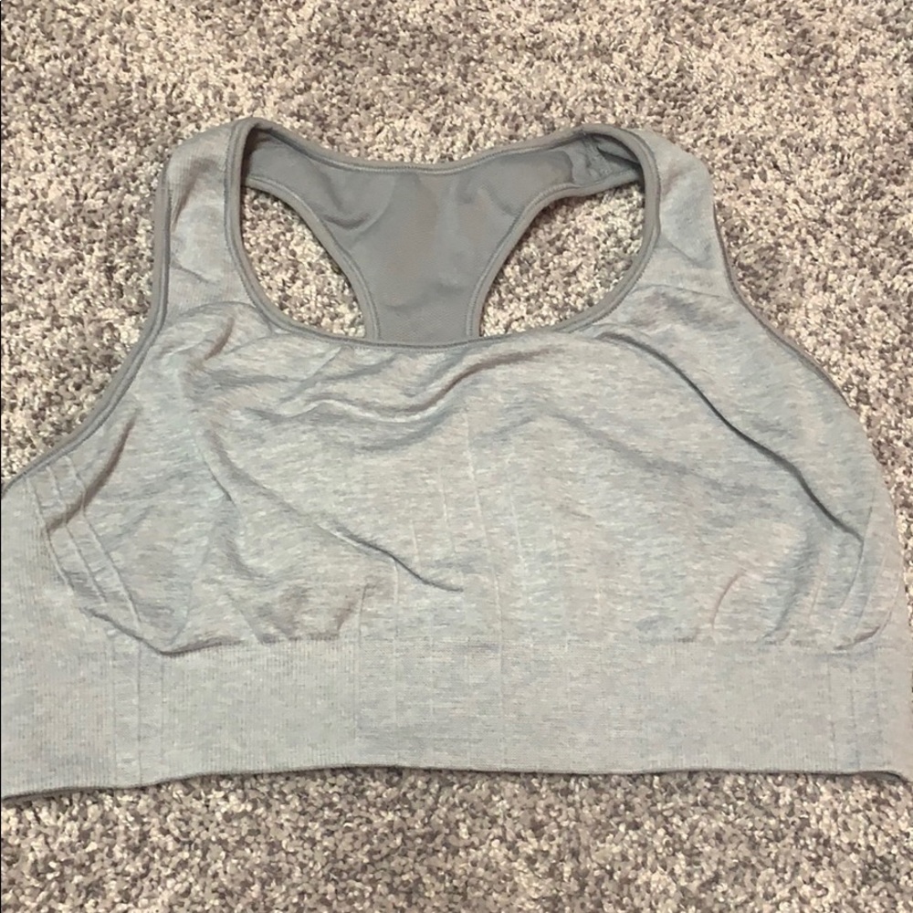 Gray Sports Bra